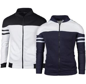Spring Autumn Men Golf Jackets Coat Striped Patchwork Slim Fit Jackets For Men Casual Sport Jacket Male Man Sportwear Tops7457710