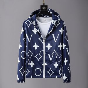 Lente Herfst Heren Jas Merk Print Mannelijke Mode Casual Windjack Bomberjack Jas Nieuwe Uitloper