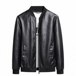 Printemps Automne Hommes Moto Casual Veste En Cuir Hommes Faux PU Veste Homme Biker Vintage Fi Veste Manteaux Mâle Plus Taille 8XL 26AB #