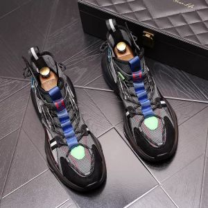Lente herfst heren casual schoenen luxe ontwerper dikke bodem afdrukken gevulkaniseerde wandelende loafers mode sport sneakers