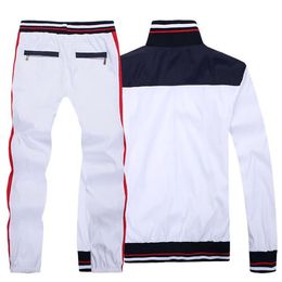 Printemps Automne Hommes Survêtements Polo Sweats Broderie De Cheval Jogger Costume De Sport Ensemble De Vêtements De Sport Pour Hommes Plus La Taille M-2XL 23ss Sports Et Loisirs