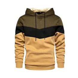 Printemps automne hommes sweats à capuche couleur rayé mince sweats à capuche manteaux mâle vêtements de sport décontractés Streetwear goutte 240301