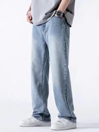 Jeans pour hommes au printemps et pantalon en jean droit de redire de taure de coton