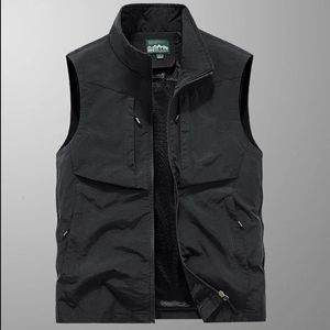 Lente Herfst Heren Outdoor Vissen Vest QuickDryTravel Jogging Running Sport Casual Losse Mouwloze Mesh Vest Jas 240314