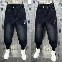 Frühling Herbst Neue Hohe Qualität männer Hosen Jeans Kleine Fuß Harun Hosen Mode Für Männer Enge Schwarze Jeans Casual hosen HKD230829