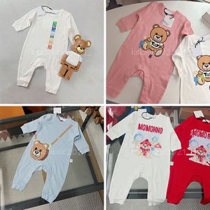 Lente Herfst Pasgeboren Baby Romper Katoenen Baby Jumpsuit Cartoon Gedrukt Meisje Jongen Bebe Pyjama Met Lange Mouwen Hoge kwaliteit