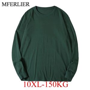 Lente Herfst Oversized T-shirt Mannen 10XL 150kg 9XL 8XL 7XL 6XL 5XL Lange Mouw Losse 240312