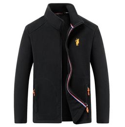 Printemps automne sport vestes pour hommes fermeture éclair polaire veste décontracté surdimensionné cardigan manteau vêtements pour hommes