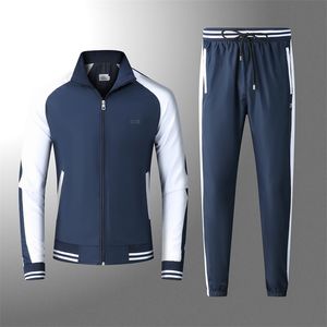 Spring Herfst Tracksuits Polo Sweatshirts Crocodile borduurwerk Jogger Sportpak Sportkleding Set Tracksuits Plus Size M-2XL JSVB