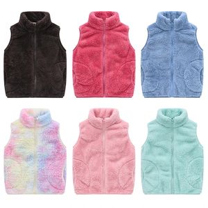 Printemps automne chaud enfants gilet manteau bébé polaire gilet sans manches enfants vêtements d'extérieur garçons filles veste 3-10 ans enfant vêtements 240116