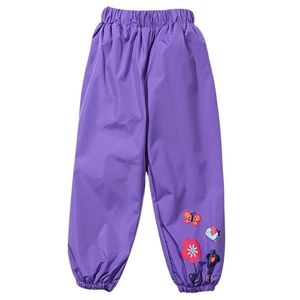 Lente herfst waterdichte broek voor meisjes mode kinderkleding snoep kleur regenbroek voor kinderen 2-6yrs 220105