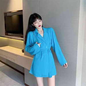 Printemps automne femmes veste style coréen couleur Pure lâche mince à manches longues sauvage décontracté femme manteaux LL745 210506