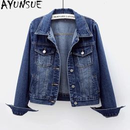 Veste en jean féminin d'automne printemps