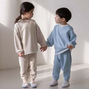 Primavera Bebé Niños Niñas Camiseta de manga larga + Pantalones Conjuntos de ropa para niños Niños Niño Niña Traje de ejercicio informal Ropa 210429