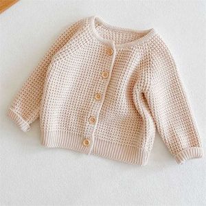 Printemps bébé filles garçons pull mode tricoté cardigan veste manteau automne s 211011