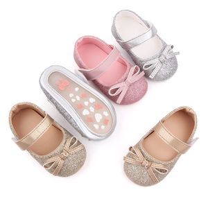 Spring Baby Shoes PU Leather Newborn Boys Girls Shoes First Walkers Princess Bowknot Baby Prewalker