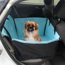 Spring Blossoms Pet Carriers Dog Car Seat Cover Carrying para perros Gatos Mat Manta Trasera Trasera Hamaca Protector Transportin Perro HKD230706