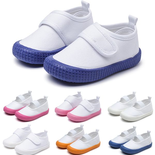 Spring Children Canvas Running Shopers Boy Sneakers Fashion Fashion Children Casual Flan Sports Sports Tamaño 21-30 GAI-25