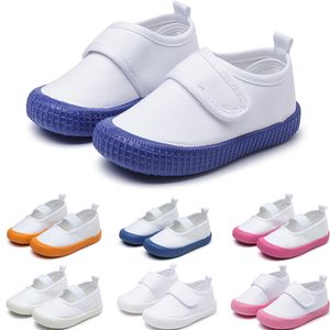 Chaussures d'enfants printemps toile Running Boy Sneakers Automne Fashion Kids Girls Casual Girls Flat Sports Taille 21-30 -4 55