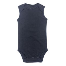 Lente Kinderen Effen Kleur Rompertjes Pasgeboren Lange Korte Mouw Jumpsuits Babykleding Driehoek Bodysuits 8 08LS T2