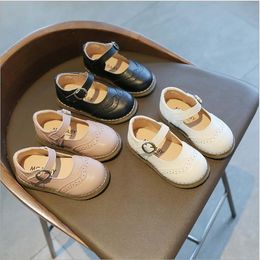 Lente kinderen peuter baby litte meisjes jongens Engeland Koreaanse instapper enkele schoenen voor meisjes jongens leren schoenen
