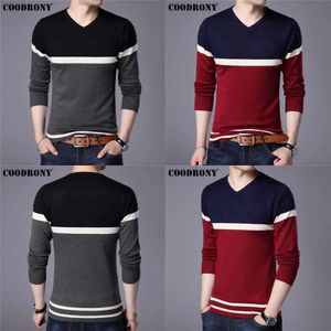 Lente coodrony herfst katoenen trui gebreide shirt heren kasjmier truien trek homme casual v-neck pullover mannen 201026 s over