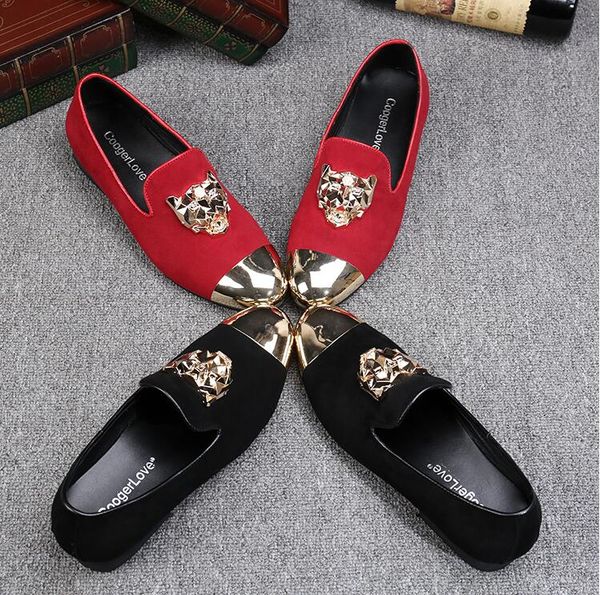 Spring Europe Party Wedding Promotion Lofers Men Shoes Style Borded Black Red Veet Slippers conduciendo Mocasins EUR38-46 746 208 66403