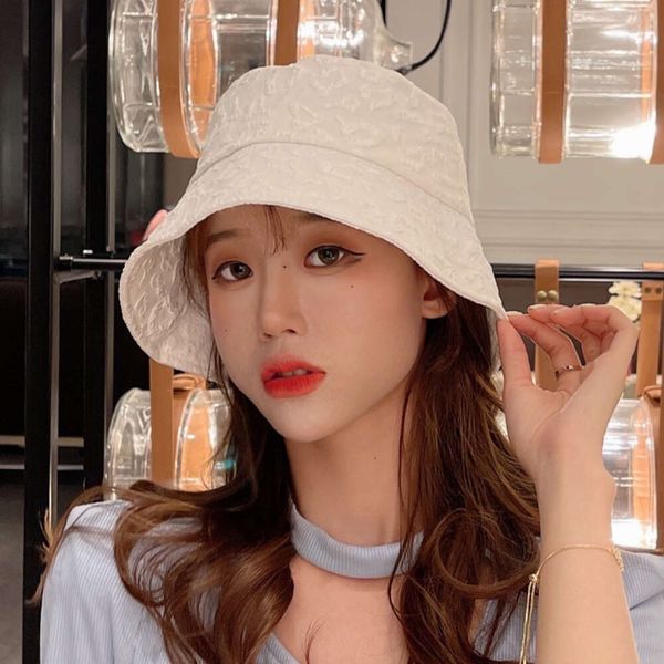 Spring Face Show Instagram para niños niña pequeño pescador fresco verano burbuja doblado tazón sombrero Edición coreana