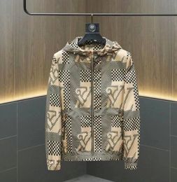 Veste de mode de luxe pour hommes de printemps collier à capuche lâche Plaid marque jeunesse de jeunesse décontractée surdimensionnée 4xl toppoussants veste