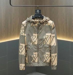 LEENTE HALL HEN's luxe modejack losse hoody kraag plaid merk jeugdman casual oversized 4xl top outparden lagen jas