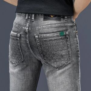Jeans pour hommes de coton de la mode print