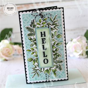 Patch de fleur de printemps Couper Dies Modèles pochoirs Happy Mothers Day Sentiments Stamps DIY 2022 DÉCOR DE CARTE-CADE