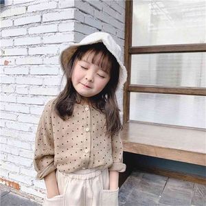 Spring Girls Blouse Kinderkleding 'Koreaans Shirt en Zomer Tops Blouses 210702