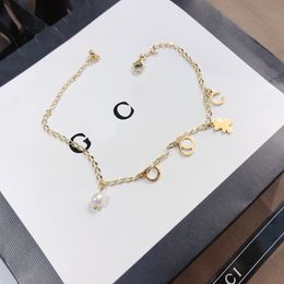 Printemps chaud cadeau bracelets de cheville mode Style bijoux perle chaîne cheville Couple famille Boutique charme bracelets de cheville nouveaux bijoux en acier inoxydable