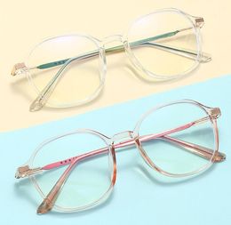 Spring Man Woman Clear Lens Fashion Anti Blue Light Transparant Big Frame Sunglasses Zomerstrand nemen fietsen reizen Modellering Eyewear Goggle 7colors