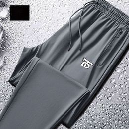 Spring Men Pants Designer broek Mens mode letter afdrukken los rechte trainingsbroek twee kleuren