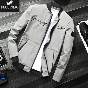 Printemps hommes Bomber veste à glissière mâle décontracté Streetwear Hip Hop coupe ajustée pilote manteau hommes brodés vêtements 220301
