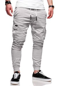 Pantalon de fret pour hommes du printemps pantalon sportif sportif décontracté à cordon de serrage de servants Brand Long pantalon joggers de l'armée Pantalon Homme 240124