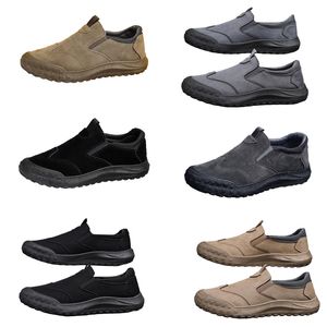 Spring Men's Foot estilo, nuevos zapatos de protección laborista transpirable y cómodo, tendencia de los hombres, suelas suaves, deportes y ocio buenos zapatos 42 A11 66