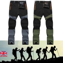 Lente Mannen Soft Shell Outdoor Broek Waterdicht Wandelen Wandelbroek Ademend Nieuwe Casual Combat Broek Plus Size2564