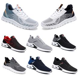 Spring Men Women Chaussures Running Flat Shoes Soft Sole Fashion White Bule Models Fashion Couleur Blocking Antisiskide Big Taille