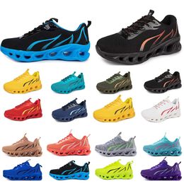 Primavera hombres mujeres zapatos Zapatos para correr moda deportes zapatillas de deporte adecuadas Ocio con cordones Color negro blanco bloqueo antideslizante tamaño grande GAI 199