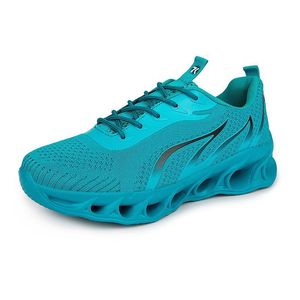 Primavera hombres mujeres zapatos zapatos para correr moda deportes zapatillas de deporte adecuadas Ocio con cordones Color negro blanco bloqueo antideslizante tamaño grande GAI 311