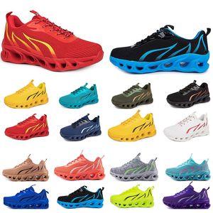 Primavera hombres mujeres zapatos zapatos para correr moda deportes zapatillas de deporte adecuadas Ocio con cordones Color negro blanco bloqueo antideslizante tamaño grande GAI 360