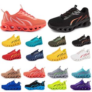 printemps hommes femmes chaussures chaussures de course mode sport baskets adaptées loisirs à lacets couleur noir blanc blocage antidérapant grande taille GAI 91