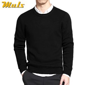 Printemps hommes pull pulls Style Simple coton O cou pull pulls automne mince mâle tricots bleu gris noir M4XL 240115