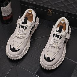 Lente new 2023 heren mesh mix kleuren schoenen veter causale flats schoenen loafers sport mannelijke waliking sneakers sapatos tenis masculino d2h13