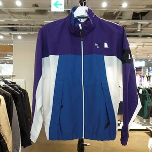 Veste de sport décontractée pour hommes et femmes, manteau à col montant, ample, coupe-vent, Logo brodé, vêtements de sport, printemps