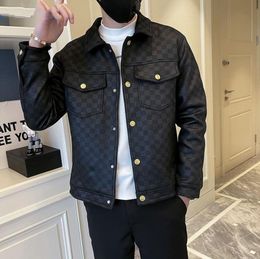 Lente nieuwe heren designer luxe jas Bomber polojack Bovenkleding jas Mode hombre Casual Street uitloper revers met zakken knoopkleding