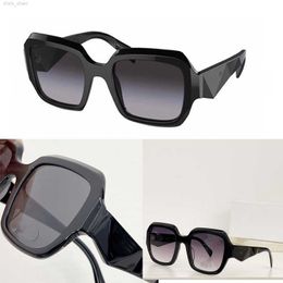 Printemps Nouveaux Hommes Lunettes De Soleil PR28ZS Créateur De Mode Cadre Carré Noir Miroir Cadre 3D Conception Miroir Jambes Hommes Vintage Personnalisé Lunettes De Soleil Occasionnelles